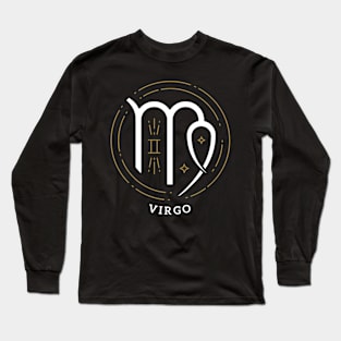 Virgo Zodiac Sign Horoscope Birthday Present Gift Long Sleeve T-Shirt